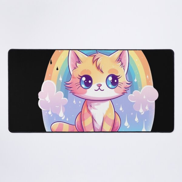 Item preview, rainbow multicolored kitten designed and sold by DigitalPixelize.