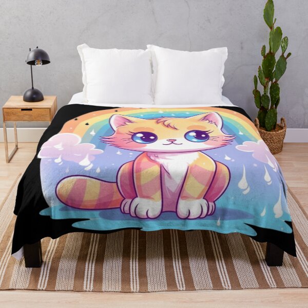 Item preview, rainbow multicolored kitten designed and sold by DigitalPixelize.