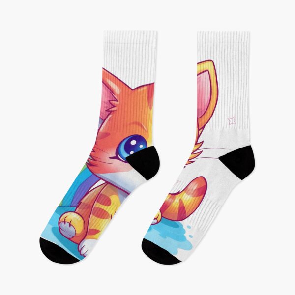 Item preview, Kawaii rainbow baby cat designed and sold by DigitalPixelize.