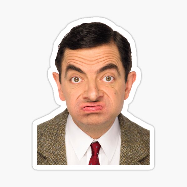"Mr. Bean" Sticker for Sale by sharecare Redbubble