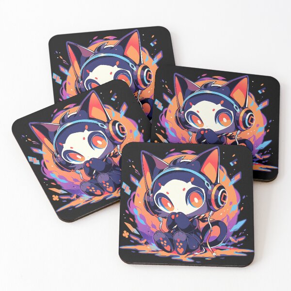 Item preview, Melodic Whiskers designed and sold by Chibi Cat Art Corner.