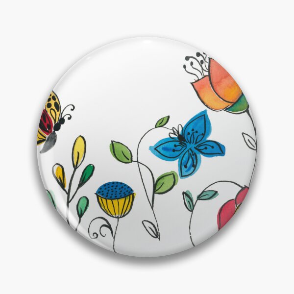 Item preview, Butterfly on flowers designed and sold by PritiRawtoo.
