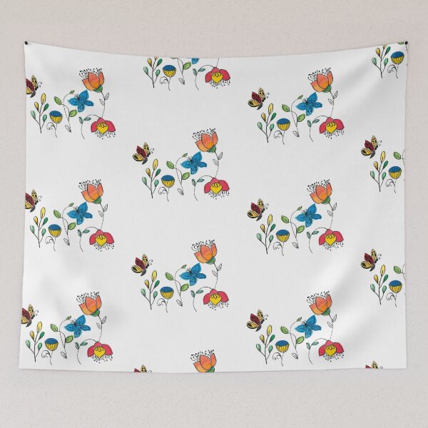 Item preview, Butterfly on flowers designed and sold by PritiRawtoo.