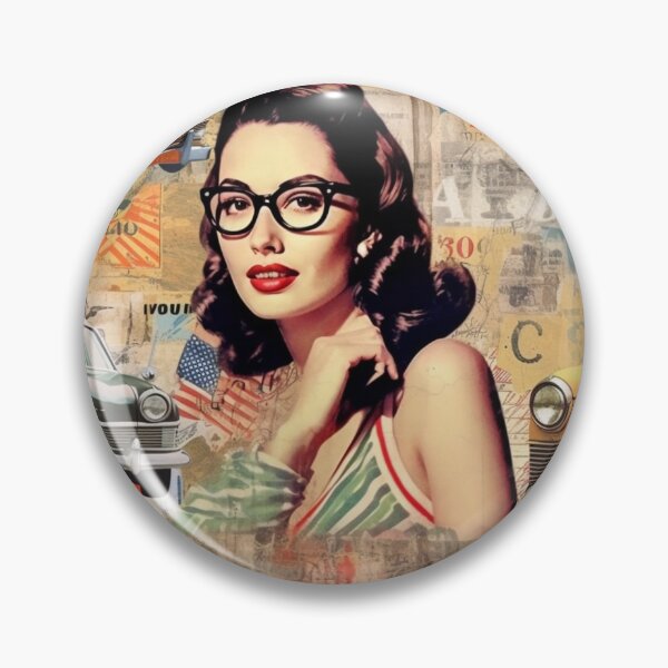 Item preview,  America Beauty Retro Vintage Patchwork Collage Pattern of Americana designed and sold by BrandonArtWorld.