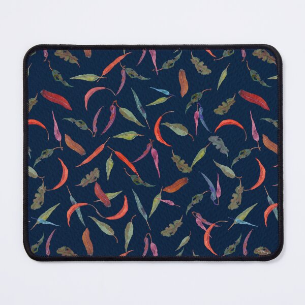 Item preview, Gum Leaf Navy designed and sold by Catherine Wallace Art.