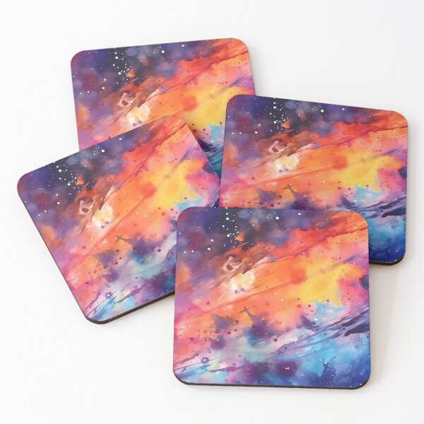 Item preview, Cosmic Symphony: Vibrant Watercolor Galaxy & Planets designed and sold by SweetWhiskers.