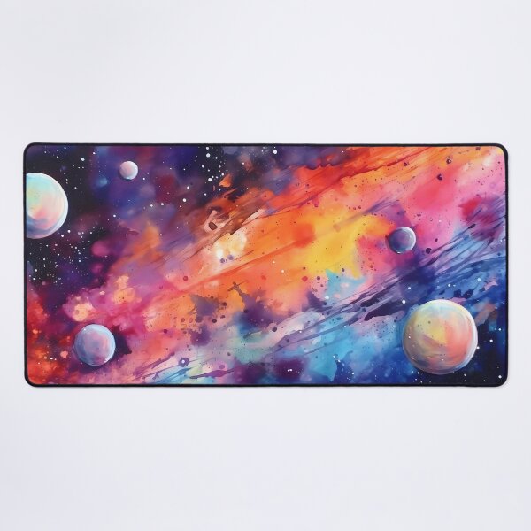 Item preview, Cosmic Symphony: Vibrant Watercolor Galaxy & Planets designed and sold by SweetWhiskers.