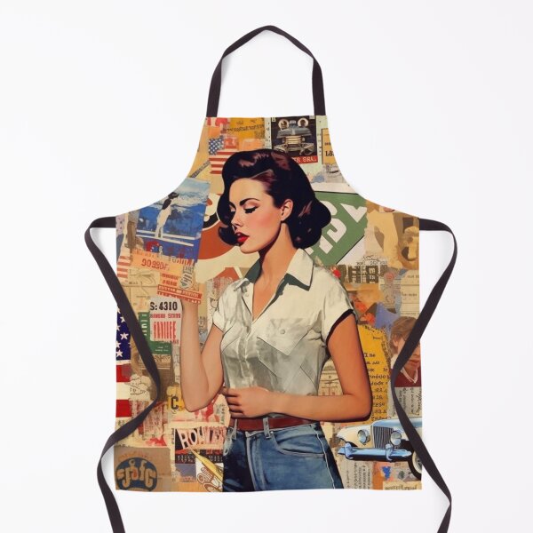 Item preview, America Beauty Retro Vintage Patchwork Collage Pattern of Americana designed and sold by BrandonArtWorld.