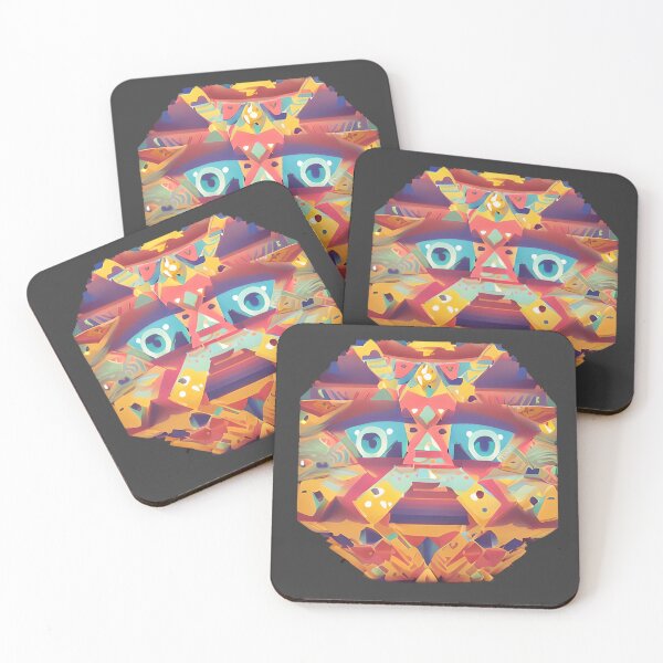 Item preview, Colorful Tribal Landscape Face designed and sold by Chubuter.