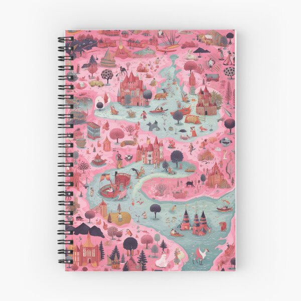 Item preview, Pink Adventure Map designed and sold by ChaosBuffet.