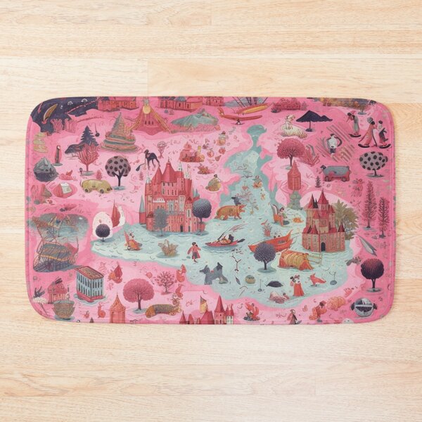 Item preview, Pink Adventure Map designed and sold by ChaosBuffet.