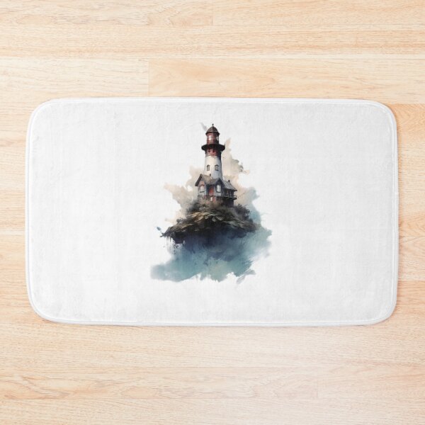 Item preview, colorful fantasy lighthouse on rock 0002 designed and sold by Picture-Art.