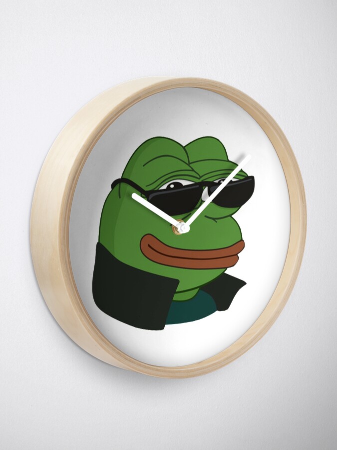 Pepega Twitch Emote Clock for Sale by mattysus