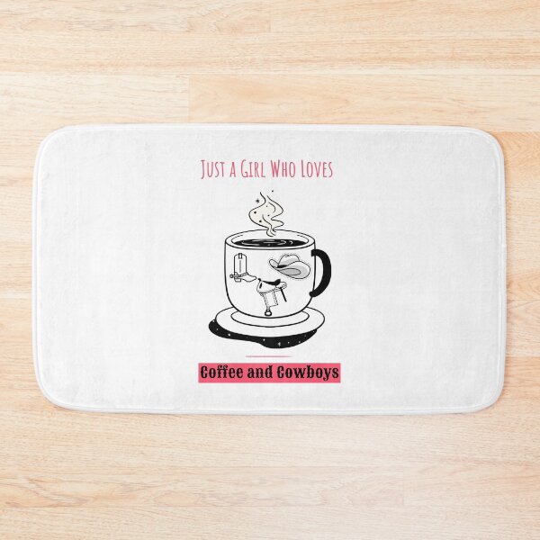 Item preview, Just A Girl Who Loves Coffee and Cowboys designed and sold by HHeartsDesigns.