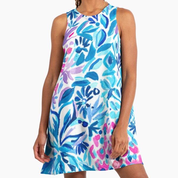 blue lily natures" A-Line Dress for Sale by StantonMacekov | Redbubble blue lily natures" A-Line Dress for Sale by StantonMacekov | Redbubble