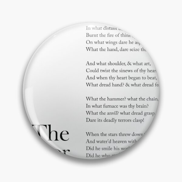 Item preview, The Tyger - William Blake Poem - Literature - Typography Print 1 designed and sold by Studio Grafiikka.