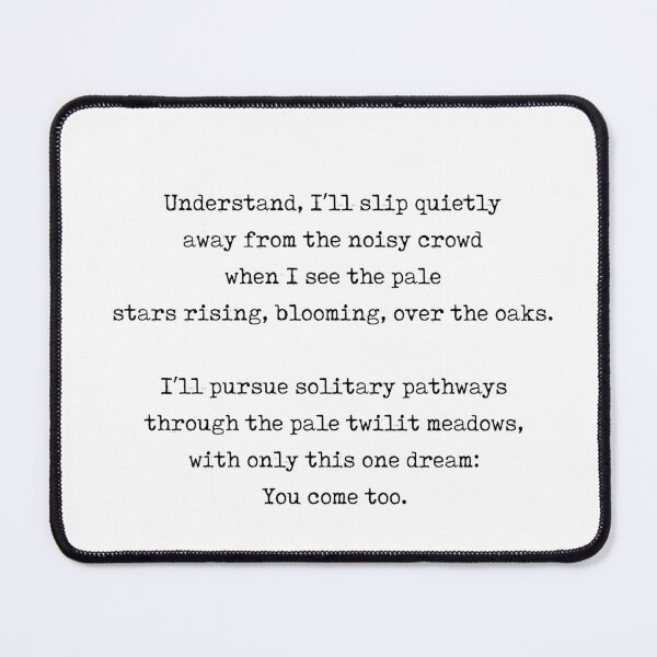 Item preview, Pathways - Rainer Maria Rilke Poem - Literature - Typewriter Print 1 designed and sold by Studio Grafiikka.