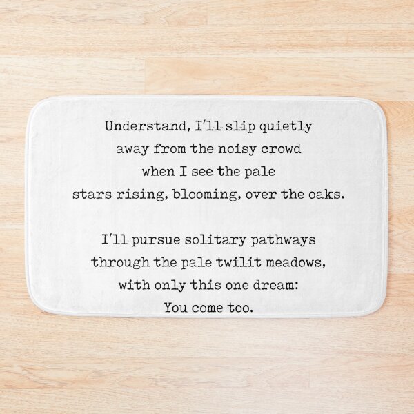 Item preview, Pathways - Rainer Maria Rilke Poem - Literature - Typewriter Print 1 designed and sold by Studio Grafiikka.