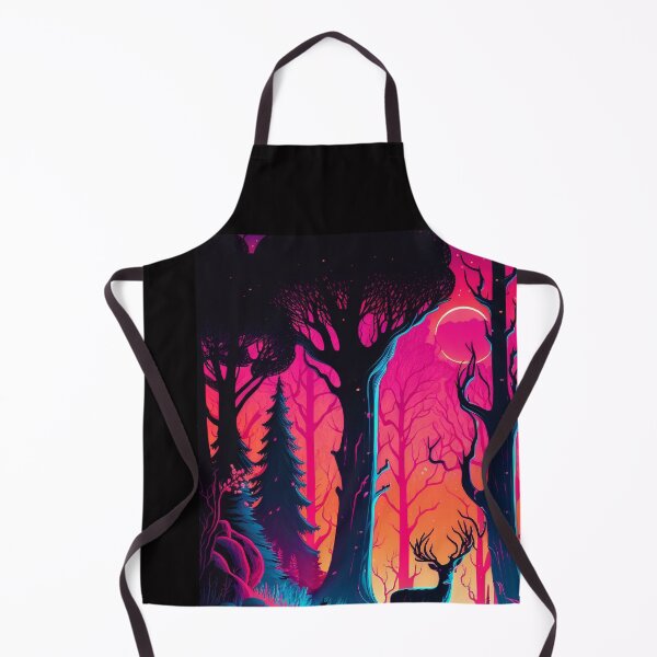 Item preview, Neon-infused design of a surreal, glowing forest designed and sold by iDezine GD.