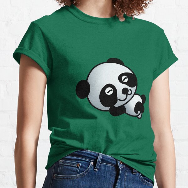Panda qui tombe T-shirt classique