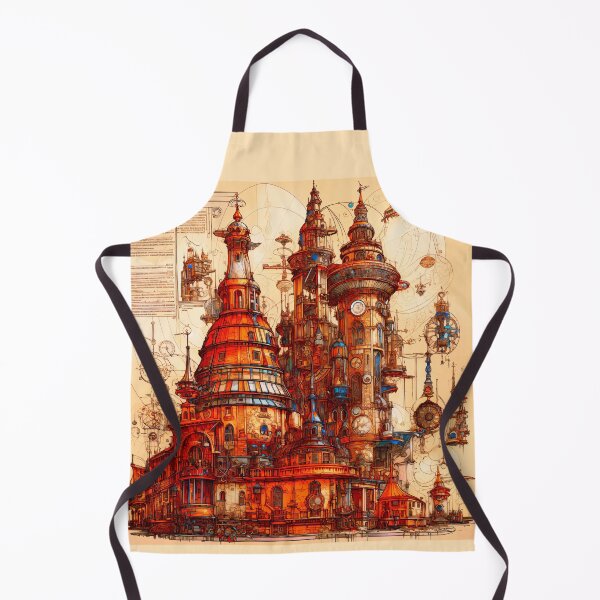 Item preview, Steampunk Victorian Fantasy Art Nouveau Architecture designed and sold by entwithanaxe.