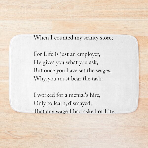 Item preview, I bargained with life for a penny - Jessie Belle Rittenhouse Poem - Literature - Typography Print 1 designed and sold by Studio Grafiikka.