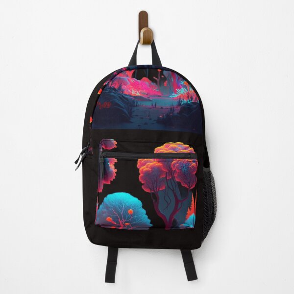 Item preview, Neon-infused design of a surreal, glowing forest designed and sold by iDezine GD.