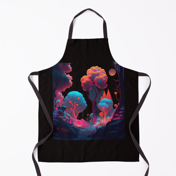 Item preview, Neon-infused design of a surreal, glowing forest designed and sold by iDezine GD.
