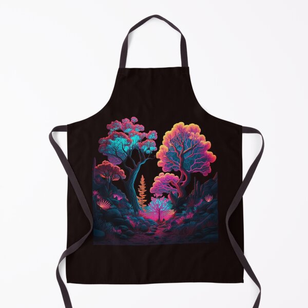 Item preview, Neon-infused design of a surreal, glowing forest designed and sold by iDezine GD.