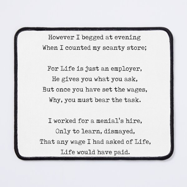 Item preview, I bargained with life for a penny - Jessie Belle Rittenhouse Poem - Literature - Typewriter Print 1 designed and sold by Studio Grafiikka.