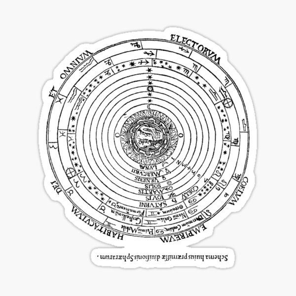 Geocentric model, geocentrism, Ptolemaic system #Geocentricmodel #geocentrism #Ptolemaicsystem #Geocentric #model #Ptolemaic #system  Sticker