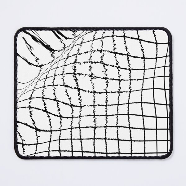 Artikelvorschau, Transience 01 in White - Contemporary Abstract Expressionism - Black and White - Distorted Grid entworfen und verkauft von Studio Grafiikka.