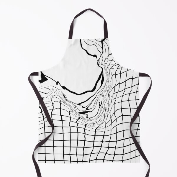 Item preview, Transience 03 in White - Contemporary Abstract Expressionism - Black and White - Distorted Grid designed and sold by Studio Grafiikka.
