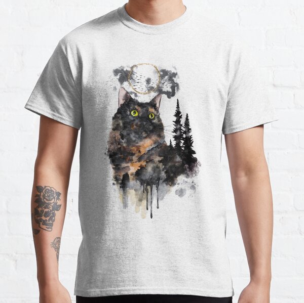Item preview, Forest Truffle Surreal Watercolor Tortoiseshell Cat designed and sold by Valerie Englehart.
