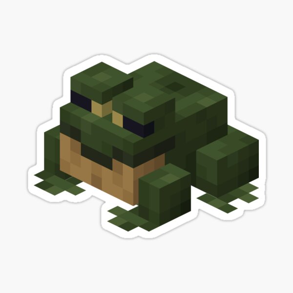Minecraft Frog Sticker for Sale by JessArt47