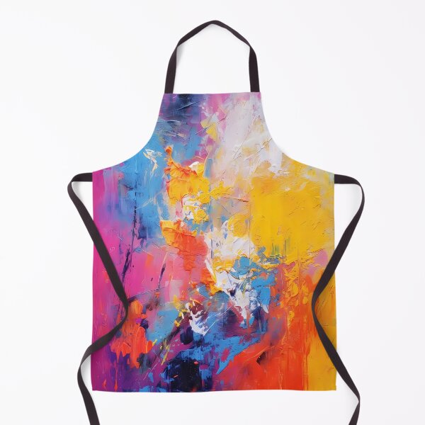 Item preview, Rainbow colors cheerful tones artistic sense texture impasto brush strokes abstract decorative painting 01 designed and sold by UnaWu533.