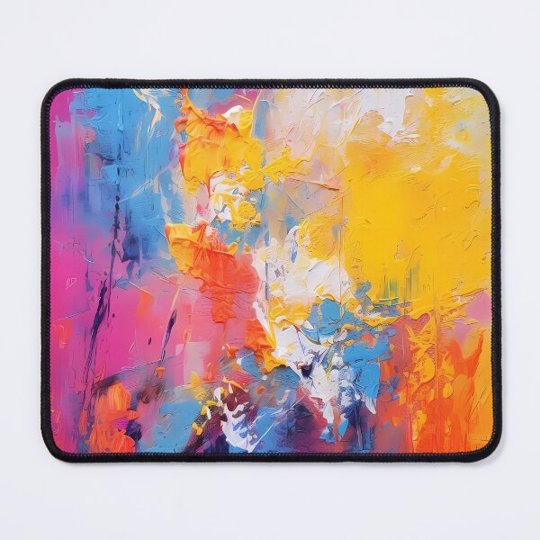 Item preview, Rainbow colors cheerful tones artistic sense texture impasto brush strokes abstract decorative painting 01 designed and sold by UnaWu533.