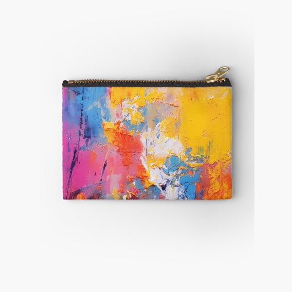 Item preview, Rainbow colors cheerful tones artistic sense texture impasto brush strokes abstract decorative painting 01 designed and sold by UnaWu533.