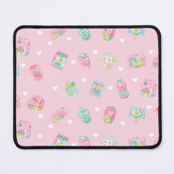 Item preview, Pink kawaii Frogs with japanese Candy and Snacks Pack of 14 stickers  designed and sold by Kukookat.