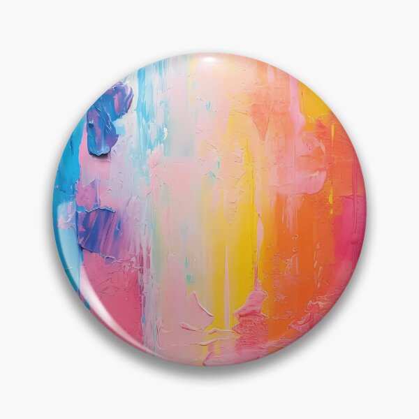 Item preview, Rainbow colors cheerful tones artistic sense texture impasto brush strokes abstract decorative painting 02 designed and sold by UnaWu533.