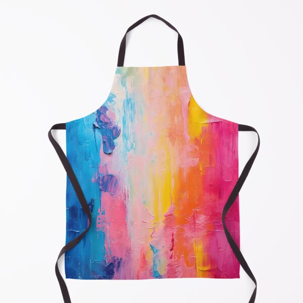 Item preview, Rainbow colors cheerful tones artistic sense texture impasto brush strokes abstract decorative painting 02 designed and sold by UnaWu533.