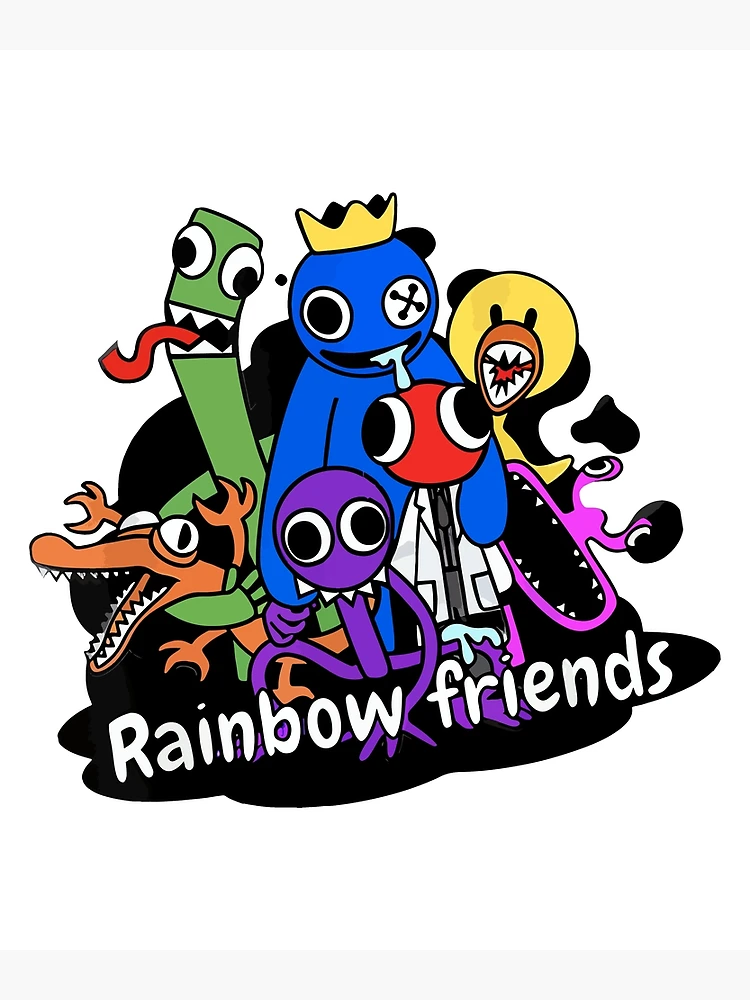 Rainbow Friends Blue (Friendly) Canvas Print for Sale by