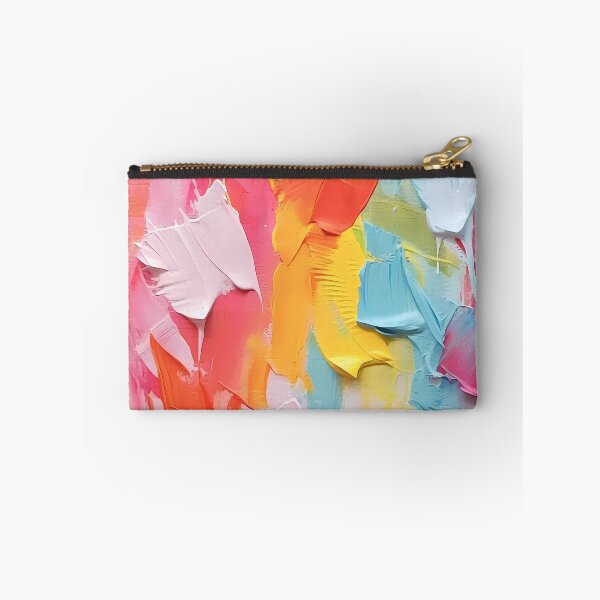 Item preview, Rainbow colors cheerful tones artistic sense texture impasto brush strokes abstract decorative painting 03 designed and sold by UnaWu533.