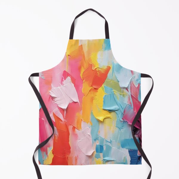 Item preview, Rainbow colors cheerful tones artistic sense texture impasto brush strokes abstract decorative painting 03 designed and sold by UnaWu533.