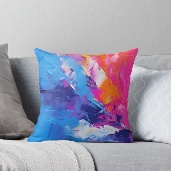 Item preview, Rainbow colors cheerful tones artistic sense texture impasto brush strokes abstract decorative painting 04 designed and sold by UnaWu533.