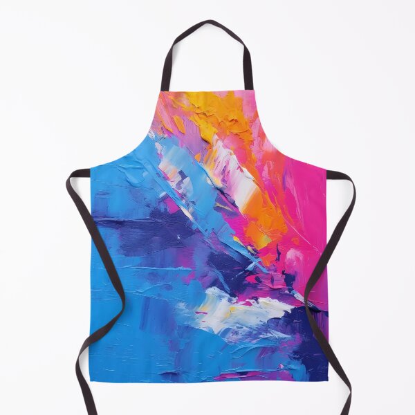 Item preview, Rainbow colors cheerful tones artistic sense texture impasto brush strokes abstract decorative painting 04 designed and sold by UnaWu533.