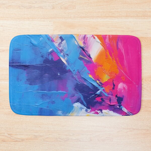 Item preview, Rainbow colors cheerful tones artistic sense texture impasto brush strokes abstract decorative painting 04 designed and sold by UnaWu533.