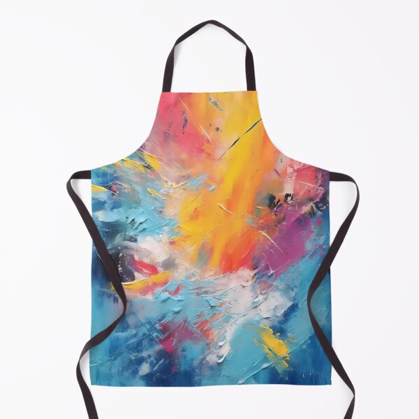 Item preview, Rainbow colors cheerful tones artistic sense texture impasto brush strokes abstract decorative painting 05 designed and sold by UnaWu533.