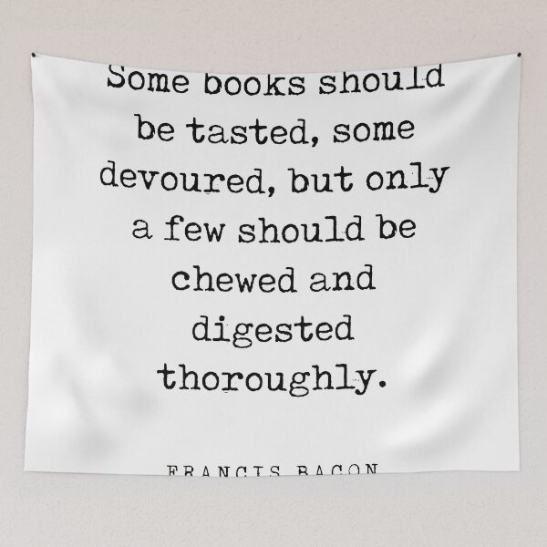 Item preview, Some books should be tasted - Francis Bacon Quote - Literature - Typewriter Print designed and sold by Studio Grafiikka.