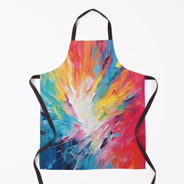 Item preview, Rainbow colors cheerful tones artistic sense texture impasto brush strokes abstract decorative painting 07 designed and sold by UnaWu533.